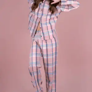 Pijama Americano em Flanela de Algodão